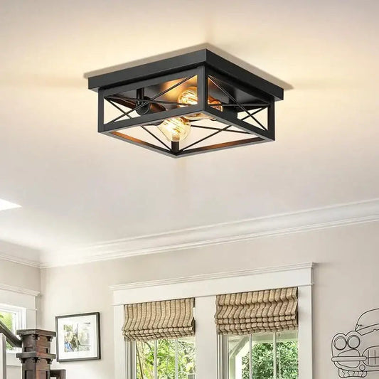 CAPARE Deckenlampe Schwarz Quadratisch – Stilvolle Beleuchtung Für Modernes Ambiente 0