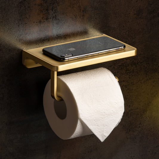 Carre Toilettenpapierhalter Edelstahl mit Ablage – Stilvolle Lösung für Ihr Badezimmer 0