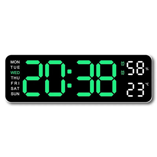 Digitale Wanduhr 9 Zoll USB-Betrieben – Stilvolles Design Mit Multifunktionaler Anzeige 6