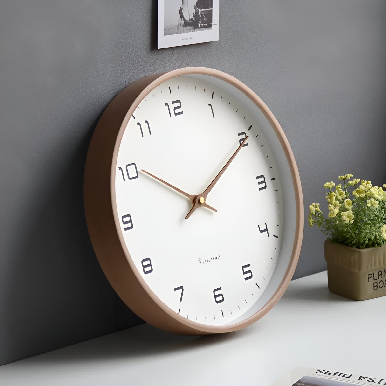 Elegante Holz Wanduhr 30 cm – Stilvolles Design für Jeden Raum 2