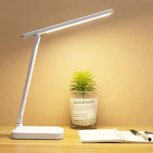 Faltbare LED Schreibtischlampe Weiß – Praktische Beleuchtung Für Studium Und Entspannung 0