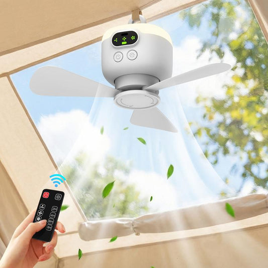 Kabelloser Deckenventilator Mit Licht – Praktische Kühlung Für Unterwegs 1