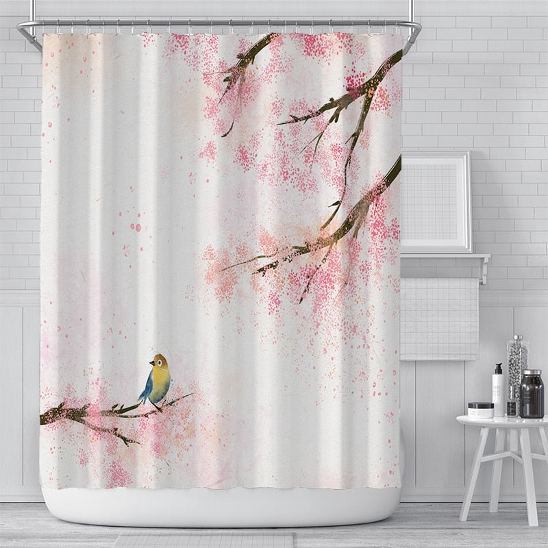 Kirschblüten Duschvorhang – Elegante Blumenpracht Für Ihr Badezimmer 2
