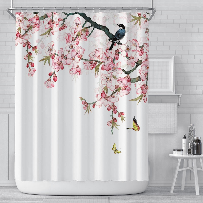 Kirschblüten Duschvorhang – Elegante Blumenpracht Für Ihr Badezimmer 4