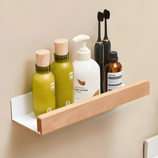 LuxeWood Badezimmerregal aus Massivholz – Elegantes Design für Stil und Ordnung 4