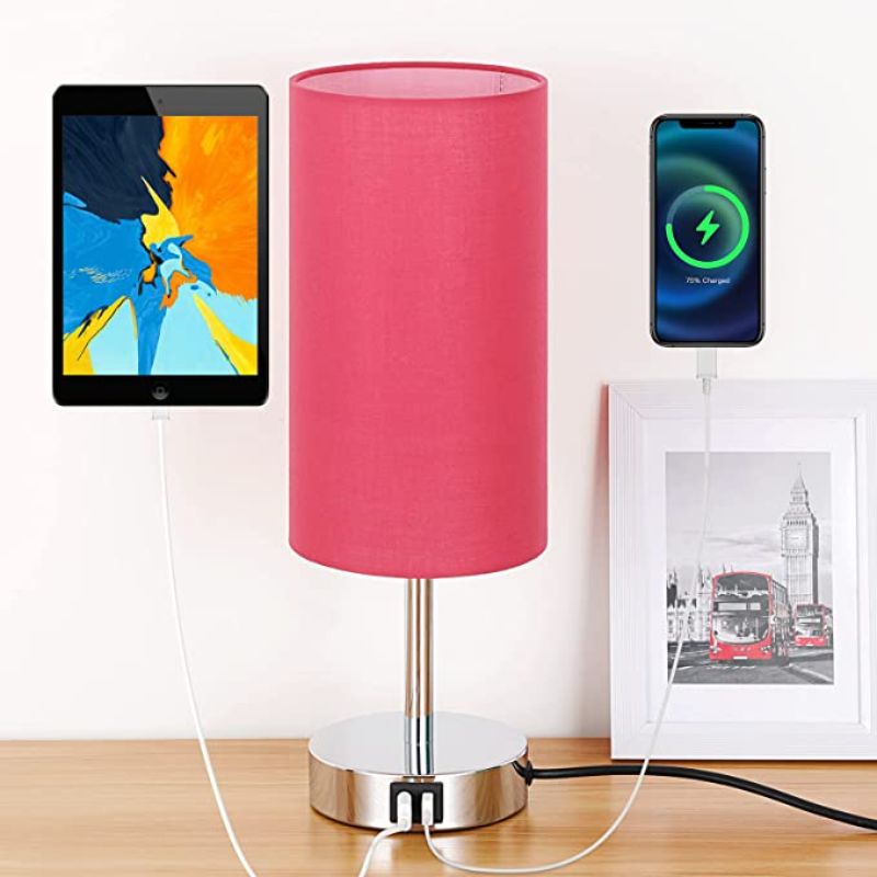 Moderne Touch Control Tischlampe – Dimmbar Mit USB-Anschlüssen Für Gemütliches Licht 7
