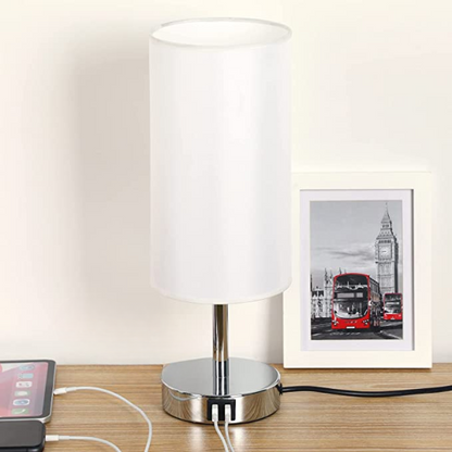 Moderne Touch Control Tischlampe – Dimmbar Mit USB-Anschlüssen Für Gemütliches Licht 9