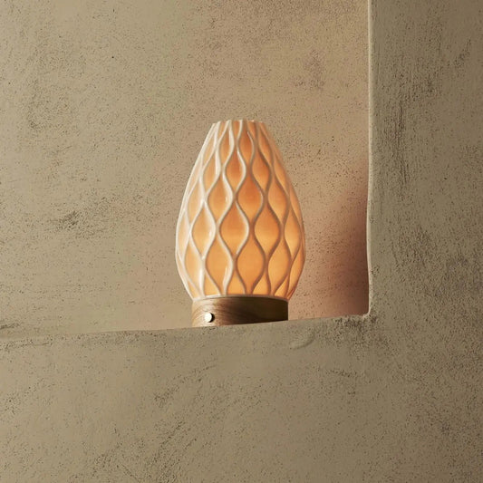 Vela Kabellose Tischlampe aus Porzellan – Flexibles Licht für Jeden Anlass 0