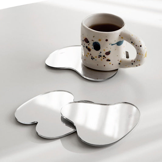 Verspiegelte Untersetzer Set – Elegante Akzente Für Jeden Tisch 0
