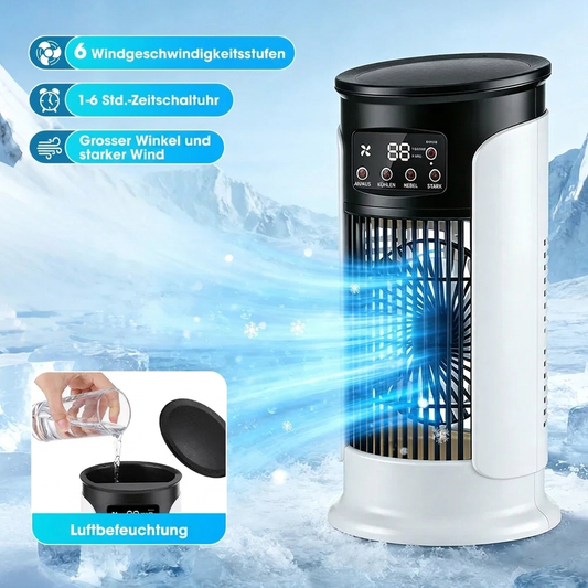 Luftkühler 3-in-1 – mit Wassertank, Ventilator, Luftbefeuchter & LED
