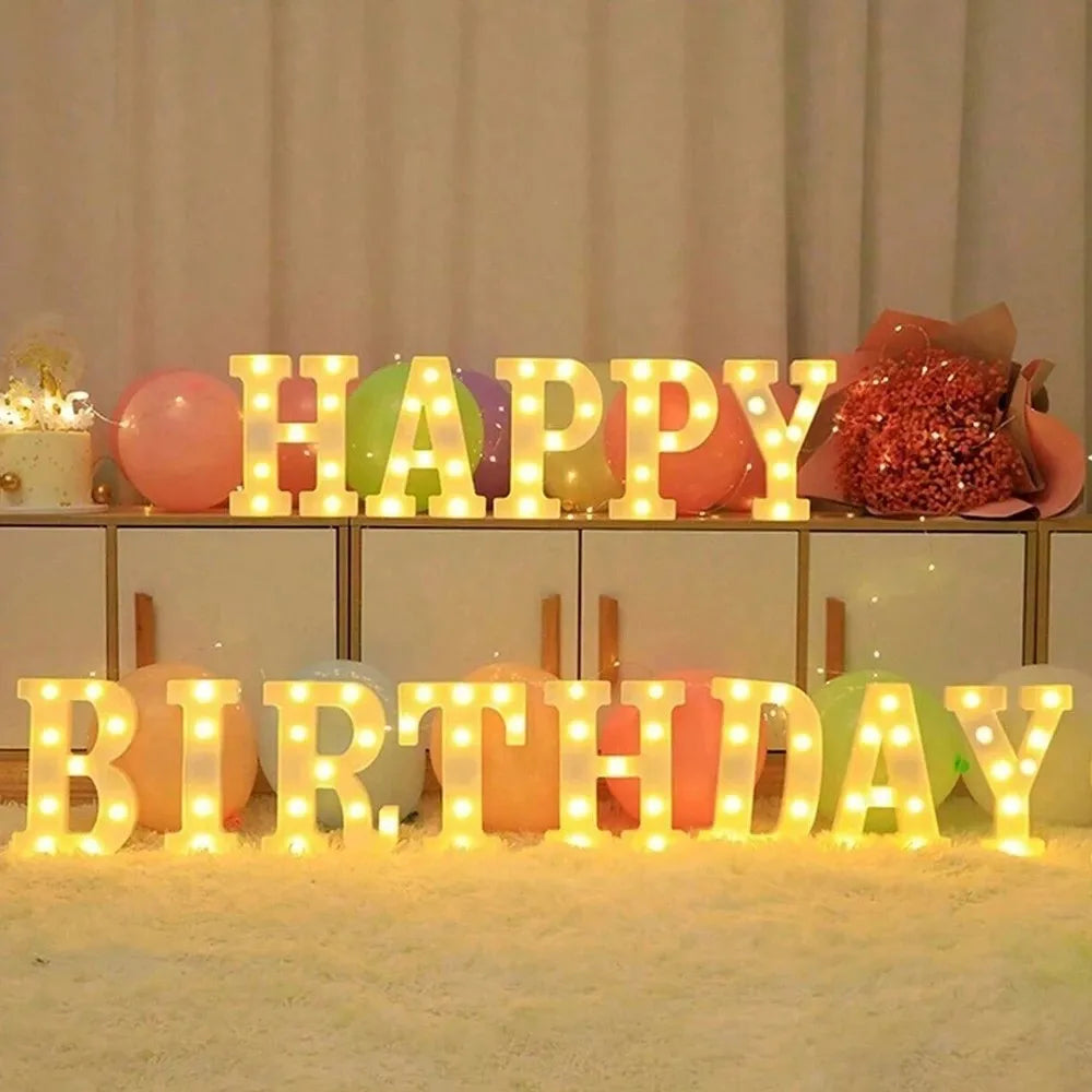 <strong>LED-Buchstabenlicht 21,8 cm</strong> – Leuchtende Dekoration für Feste und Anlässe 3